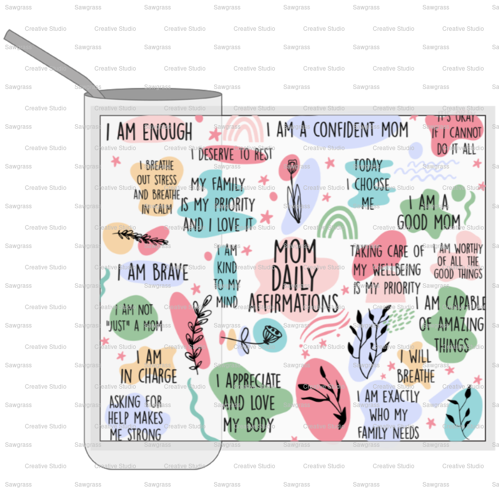 Mom Daily Affirmations 20 oz. Tumbler