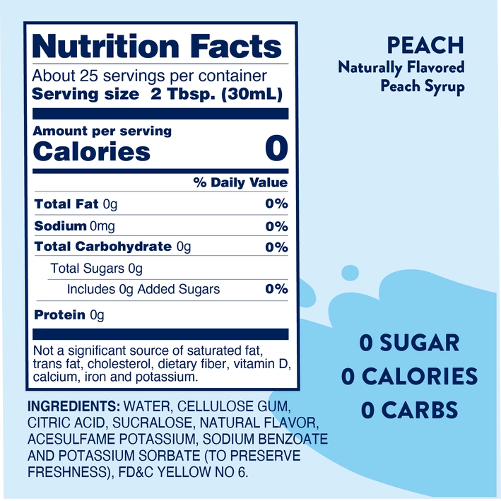 Peach Skinny Syrup