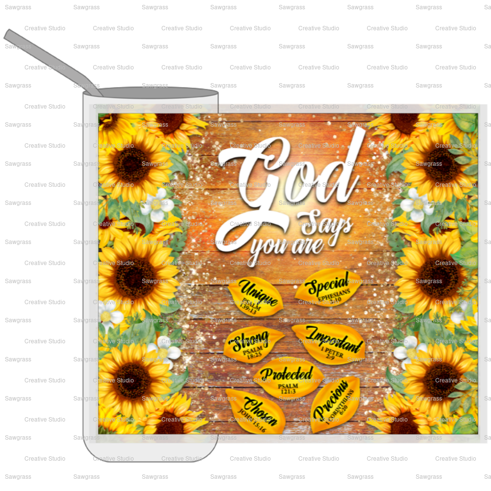 God Says You Are 20 oz. Tumbler