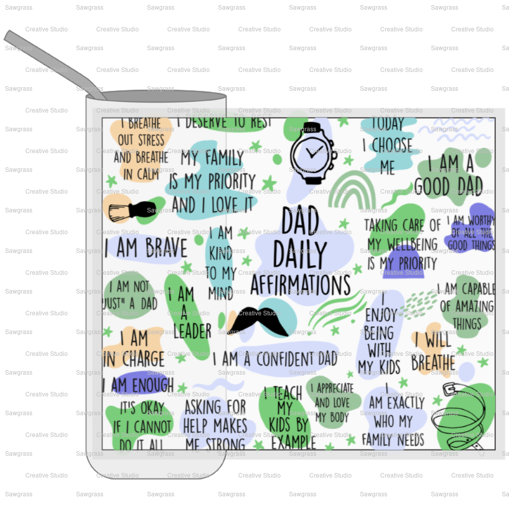 Dad Daily Affirmations 20 oz. Tumbler