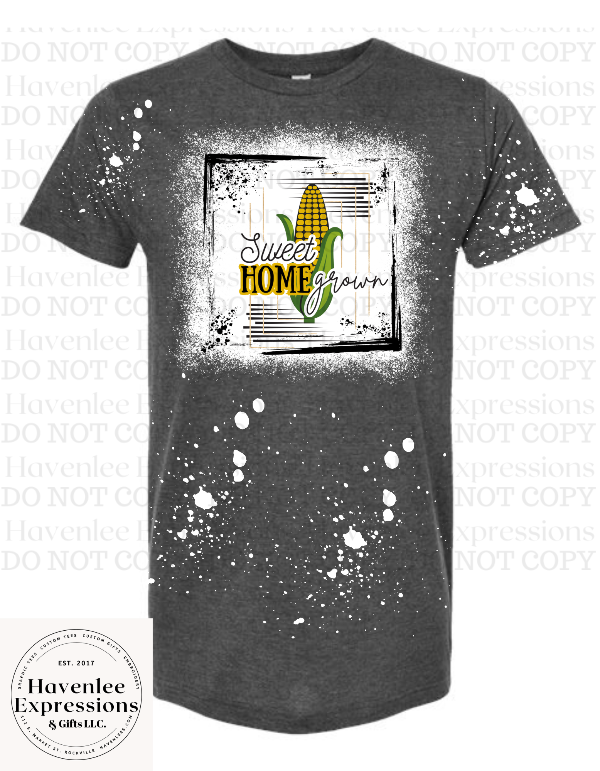 PCHG Bleached Heather Charcoal Sweet Home-Grown