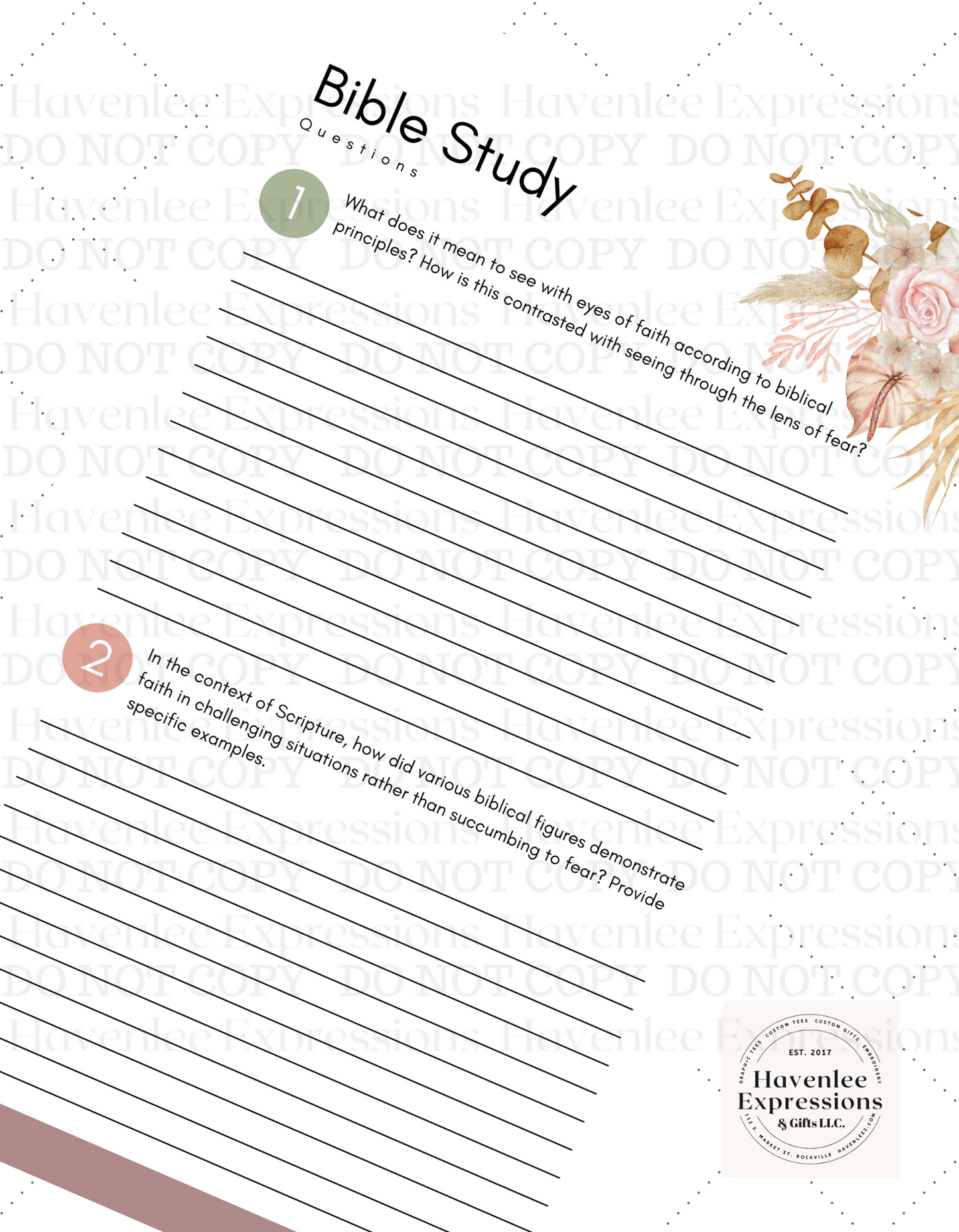 Faith over fear Journal