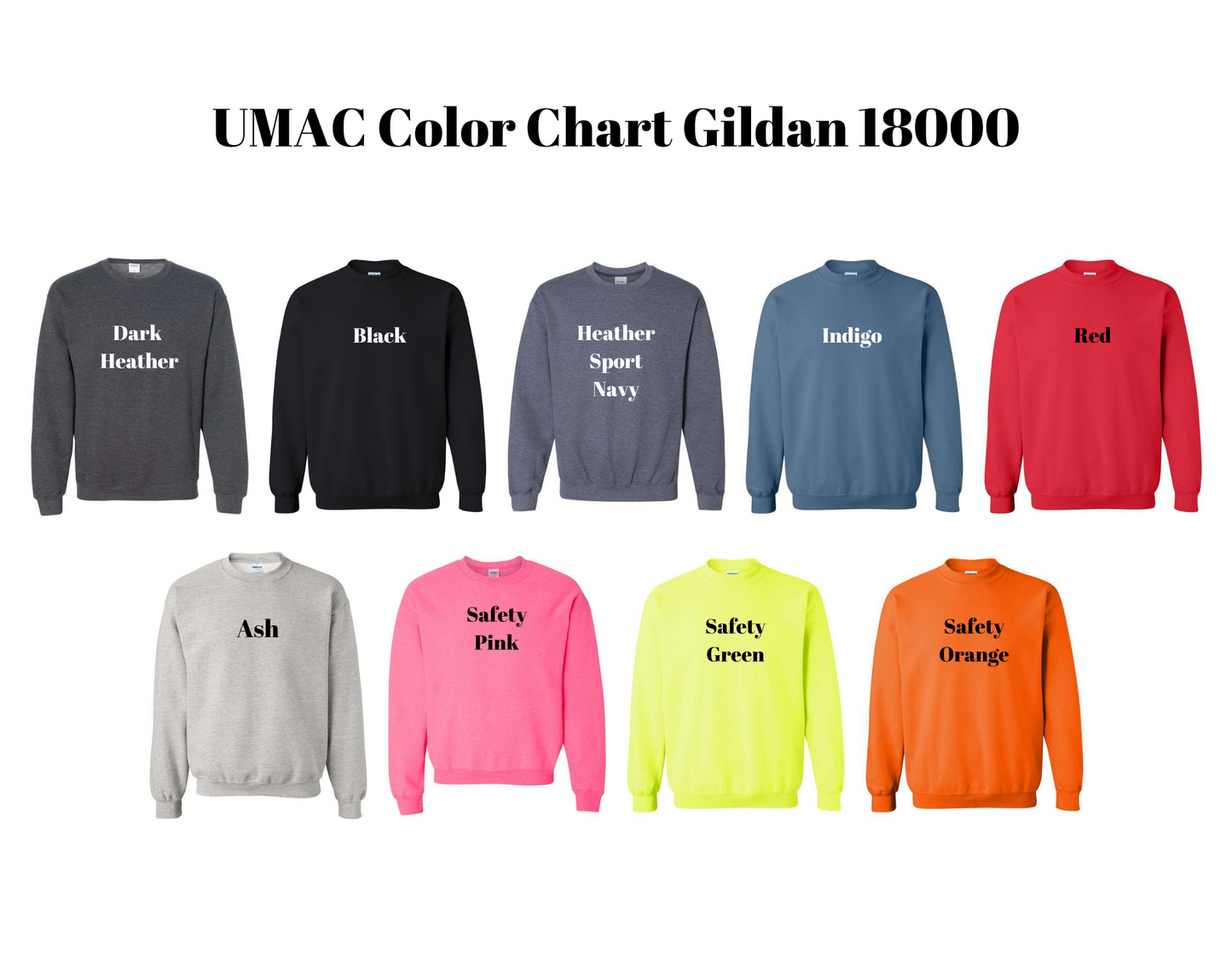UMAC Gildan Crewneck Heavy Blend 18000