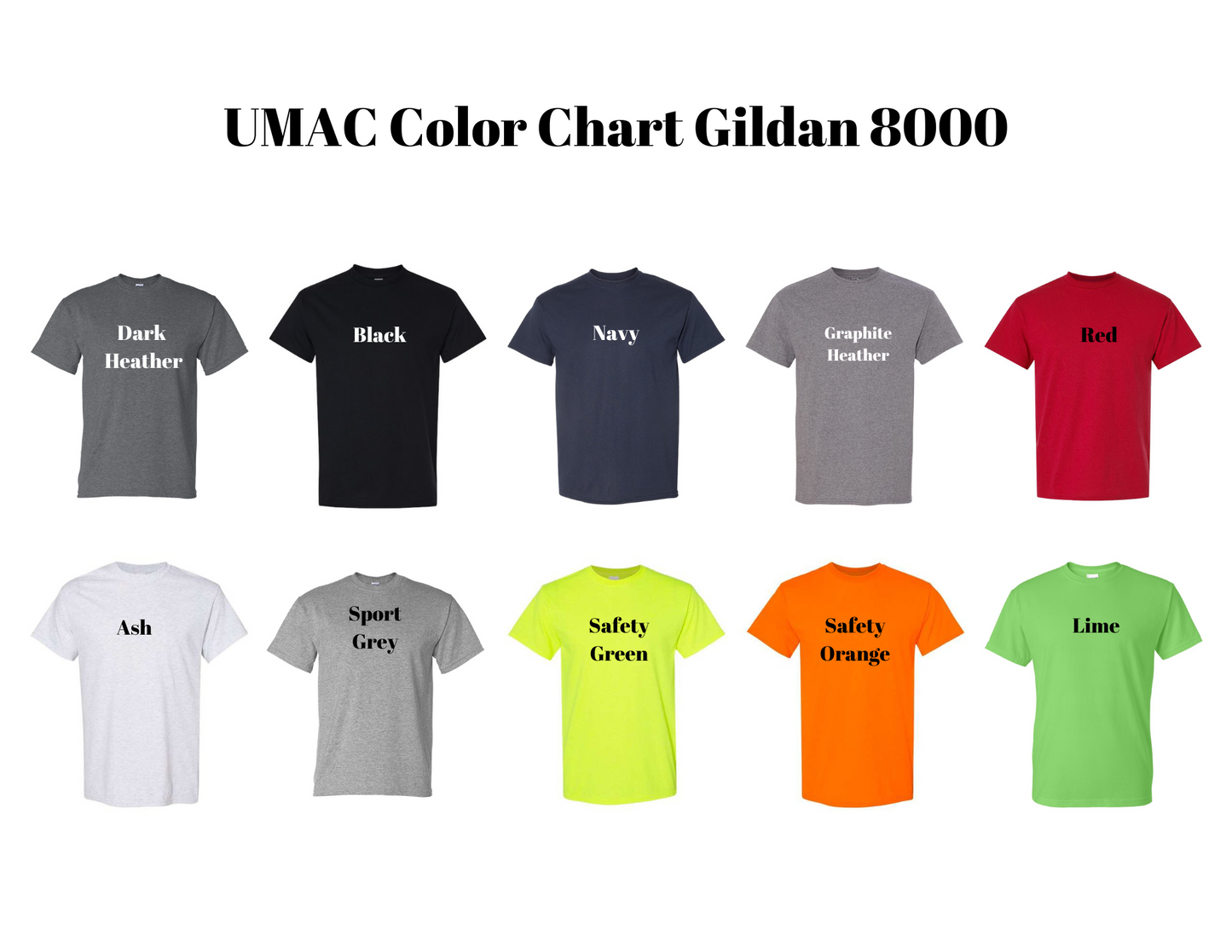 UMAC Gildan Unisex DryBlend T-Shirt 8000