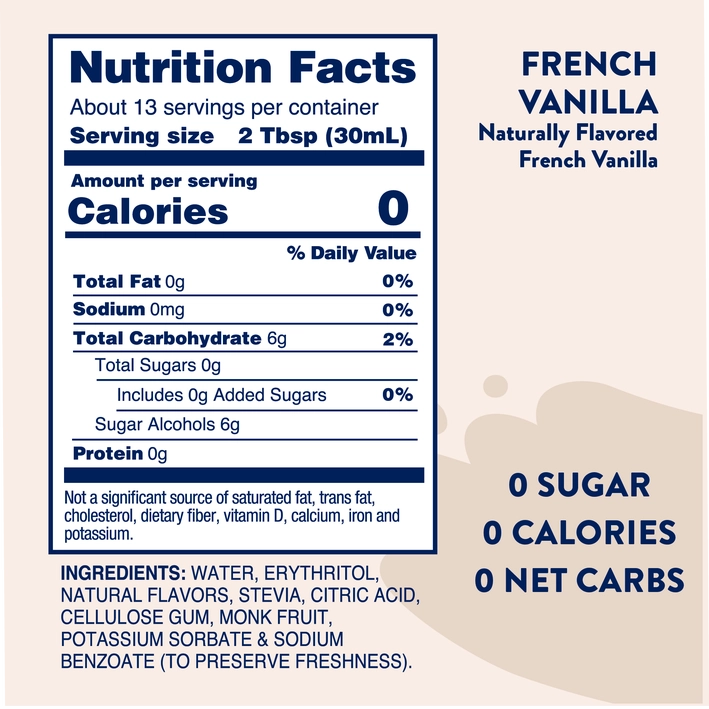 French Vanilla Skinny Syrup
