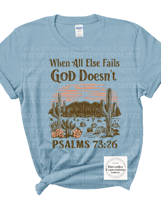 When All Else Fails, God Doesn't