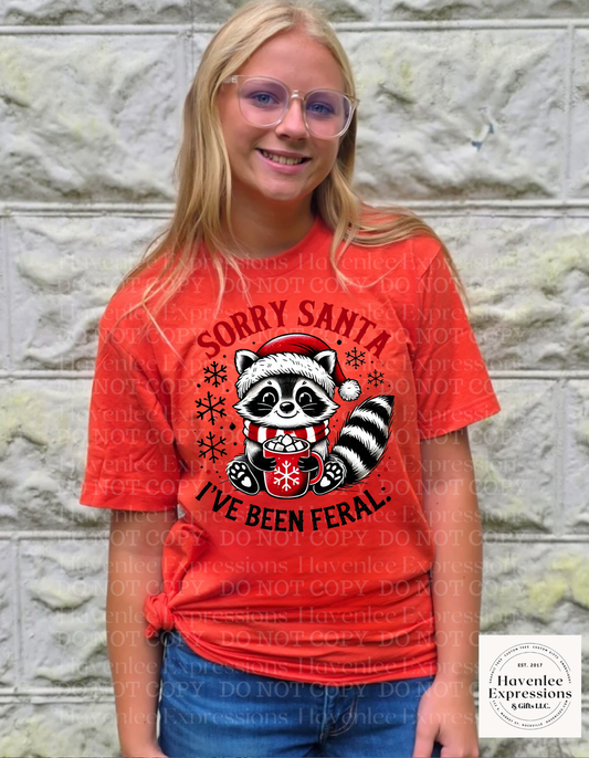 Racoon Feral Santa - Youth