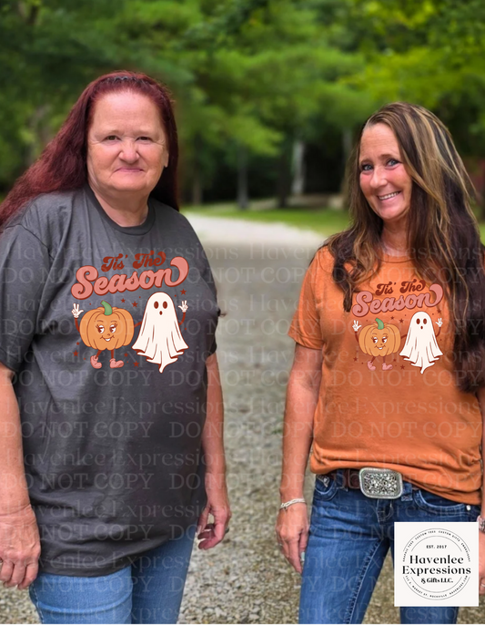 Tis The Season ghost & pumpkin