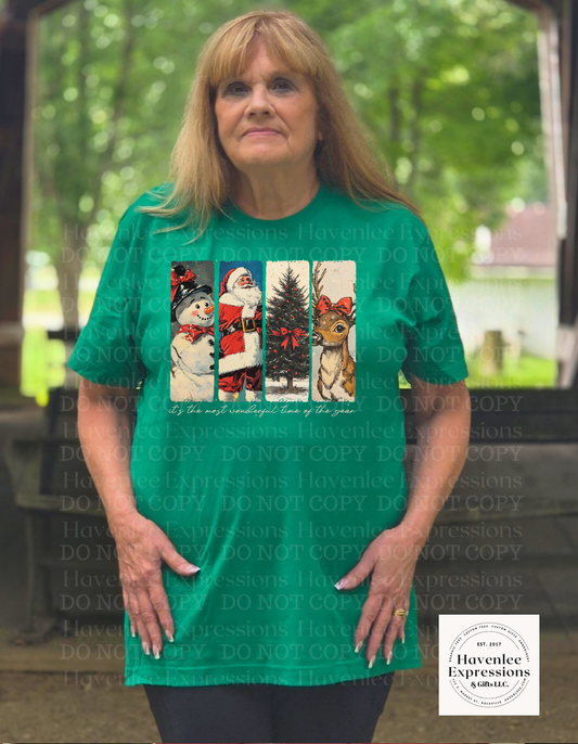 Vintage Christmas Brushstrokes