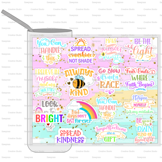 Daily Affirmations  20 oz. Tumbler