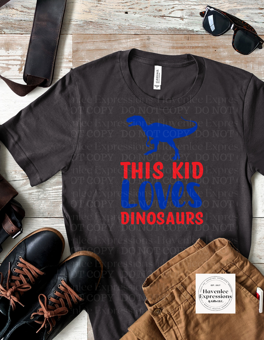 This kid loves dinosaurs