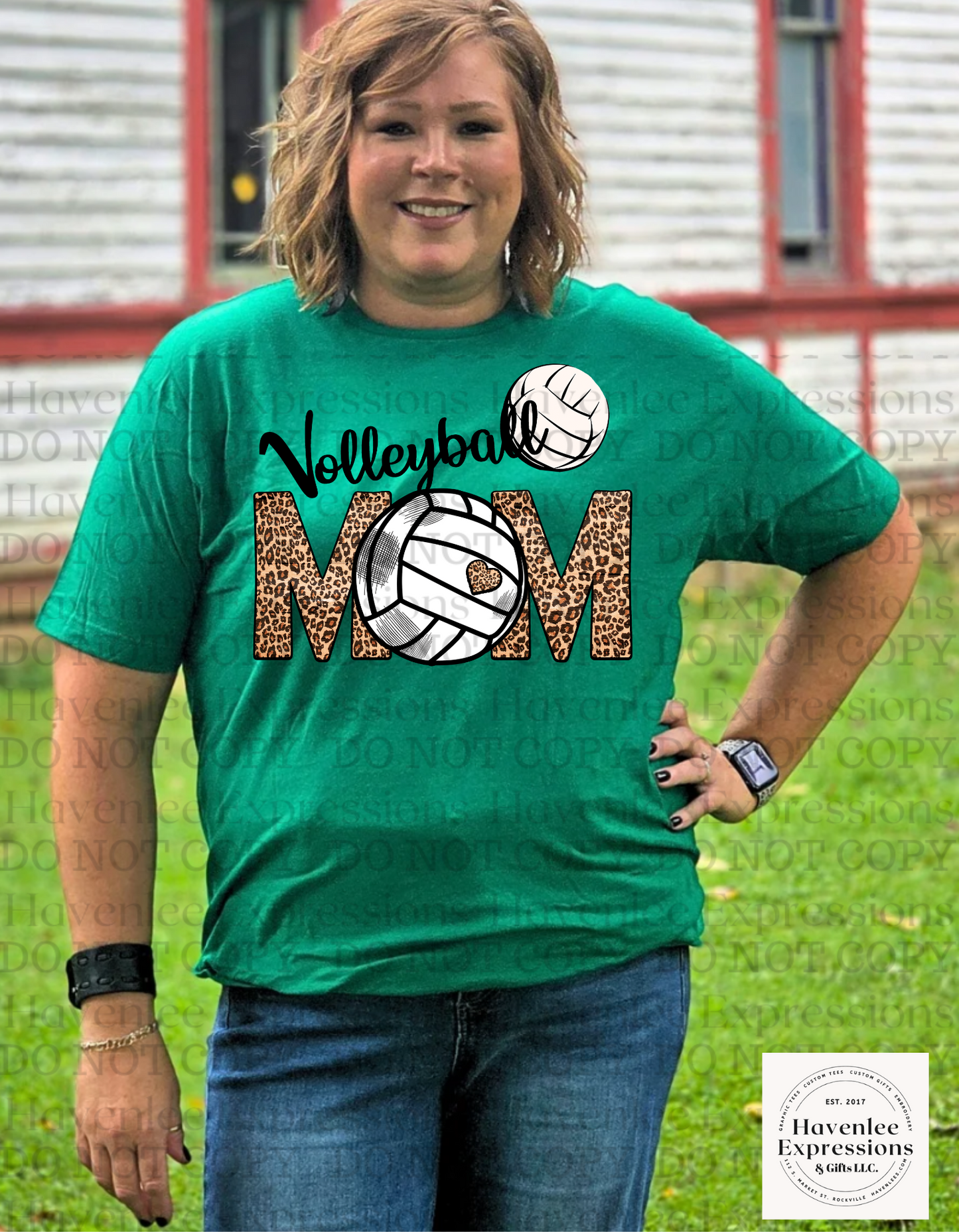 Volleyball Mom Leopard