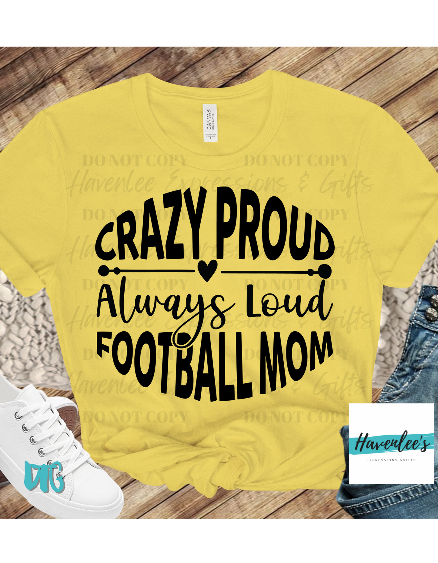 Crazy Proud Football Mom