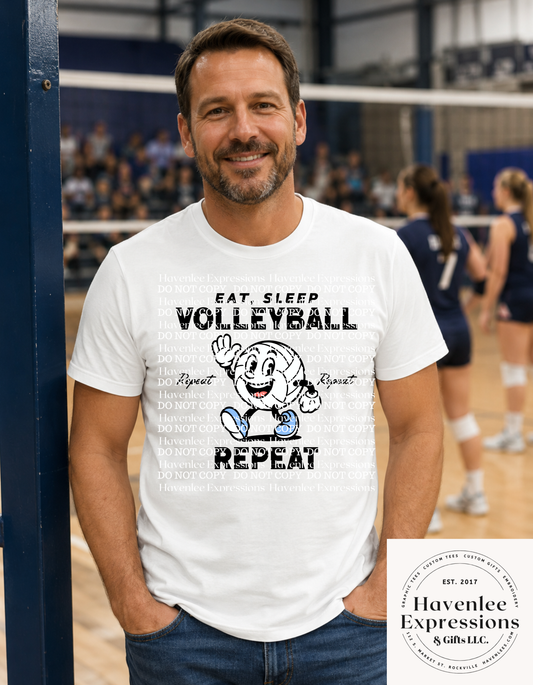 Eat Sleep Volleyball Repeat