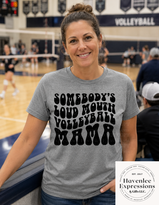 Loud Volleyball Mom
