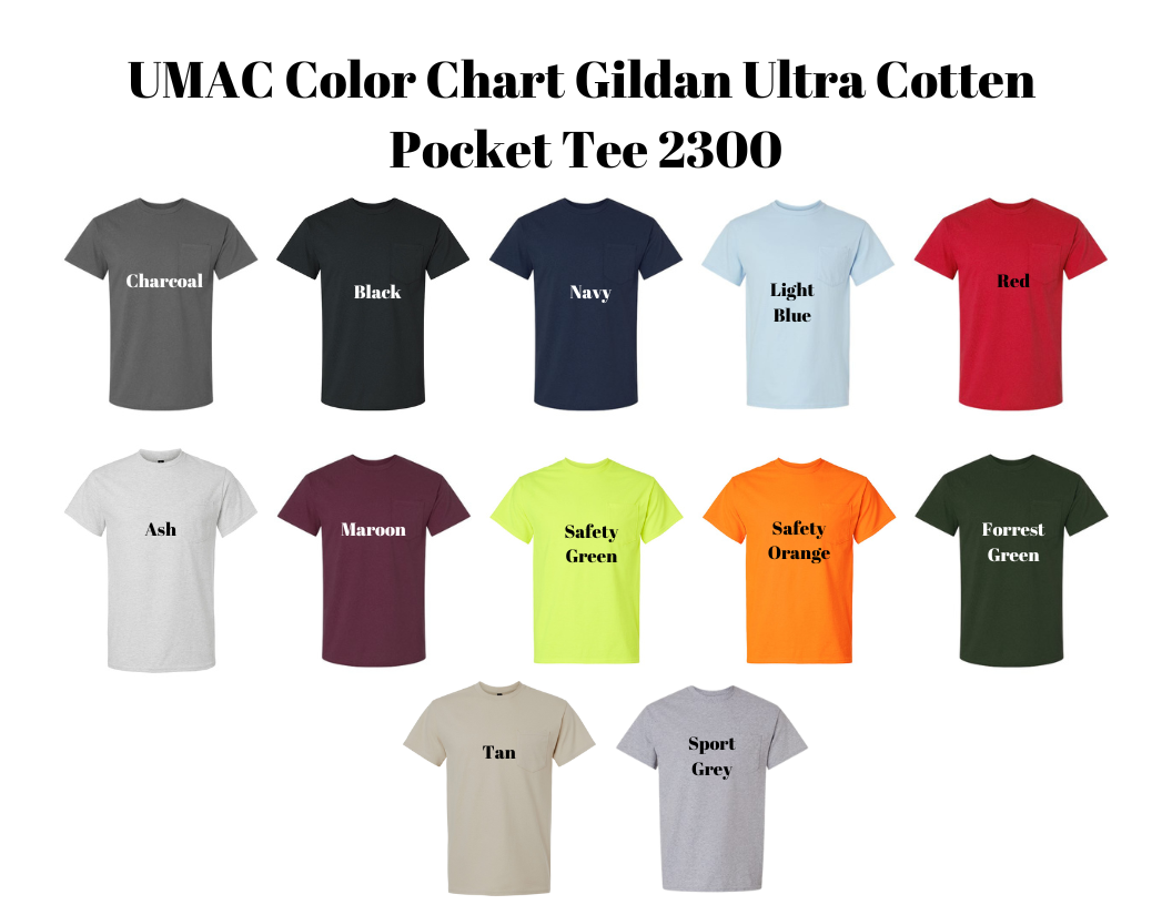 UMAC Gildan Ultra Cotten Pocket Tee 2300