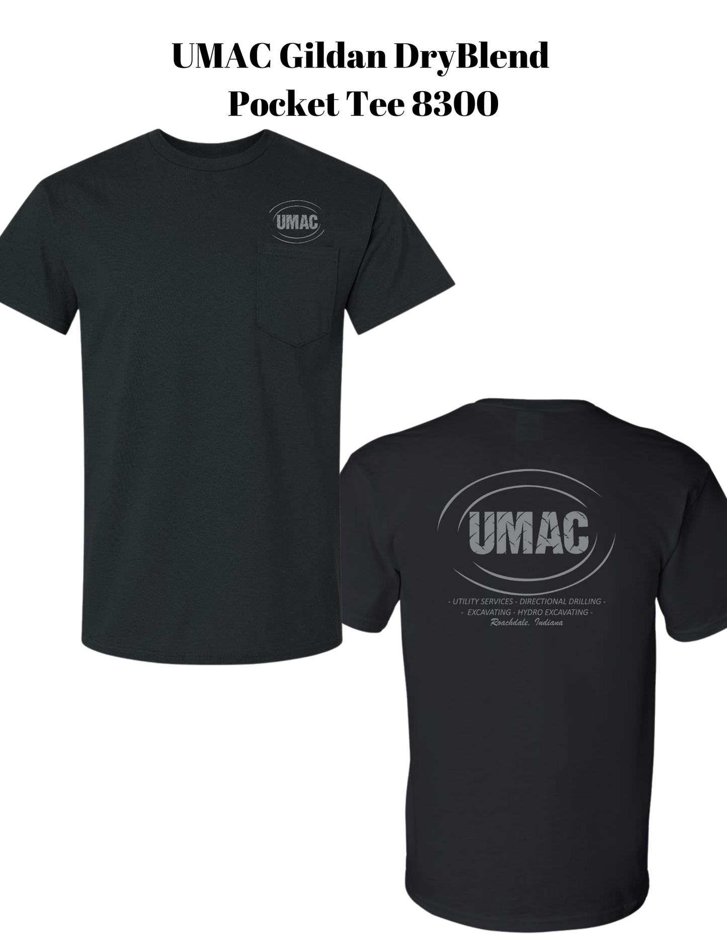 UMAC Gildan DryBlend Pocket T-Shirt 8300