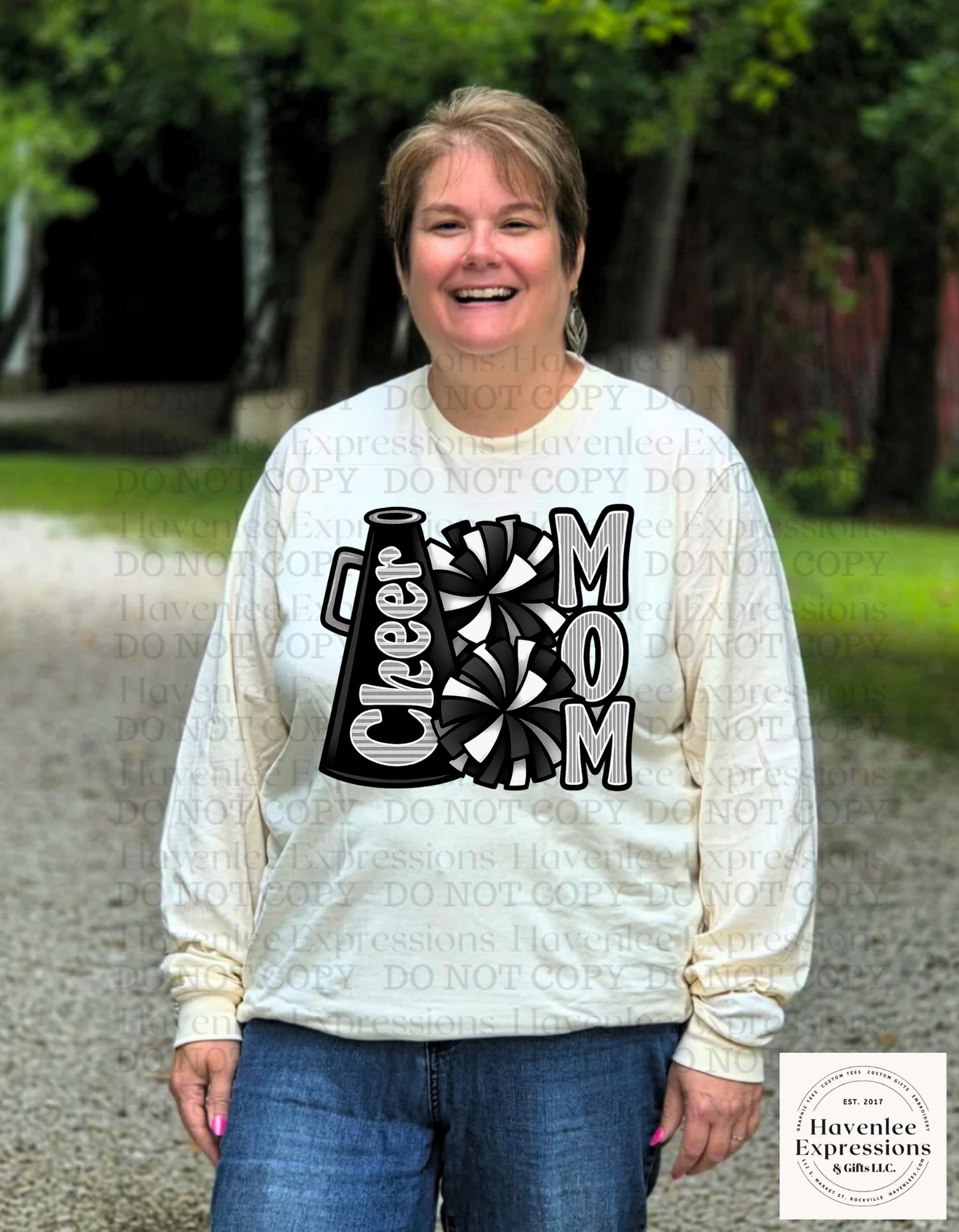 Cheer Mom black/silver